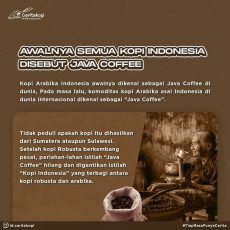Awal Mula Nama Java Coffee